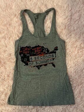 5 Seconds of Summer Rock Out with Your Socks Out 2015 Tour Racerback Tank Top